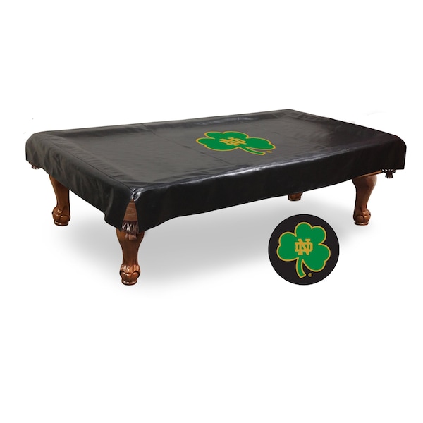 9 Ft. Notre Dame Shamrock Billiard Table Cover